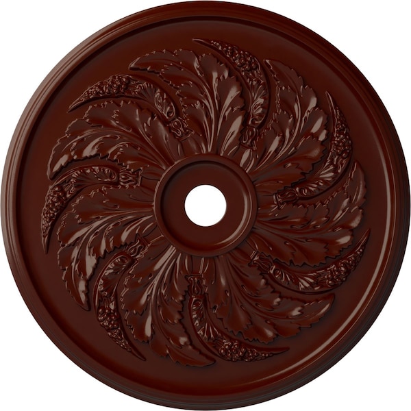 Ekena Millwork Sellek Ceiling Medallion (Fits Canopies up to 9"), Hnd-Painted Brushed Mahogany, 42 1/8"OD x 1 7/8"P CM42SKBMF - main